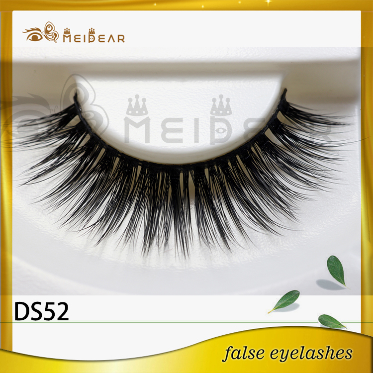 Wholesale glamorous eye lashes own brand 3d  silk eyelashes